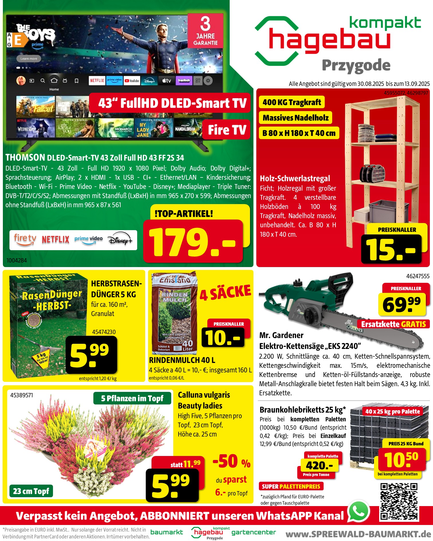 Werbung 30.08. - 13.09.2025